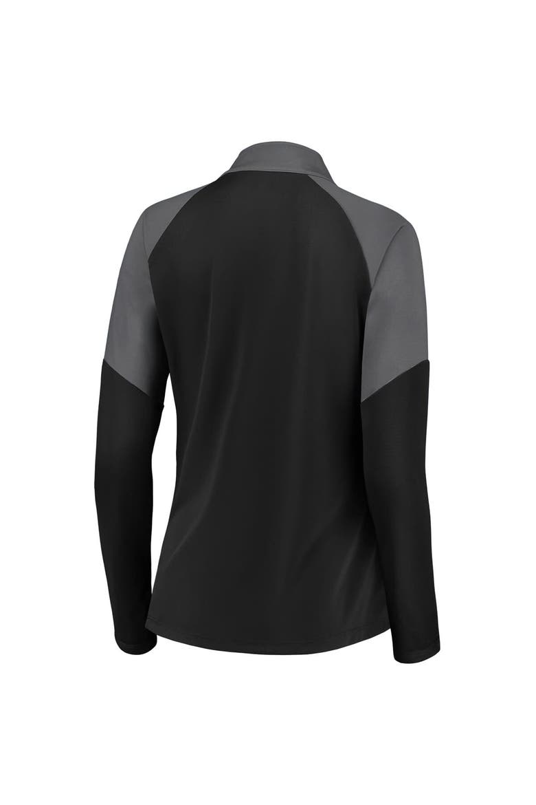 Women's Fanatics Black Minnesota United FC Interlock Quarter-Zip Pullover, Alternate, color, Black