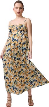 Ingrid & Isabel Printed Poplin Maxi Maternity Dress
