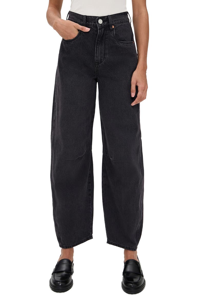 The Long Barrel Leg Jeans, Main, color, DINNER PARTY