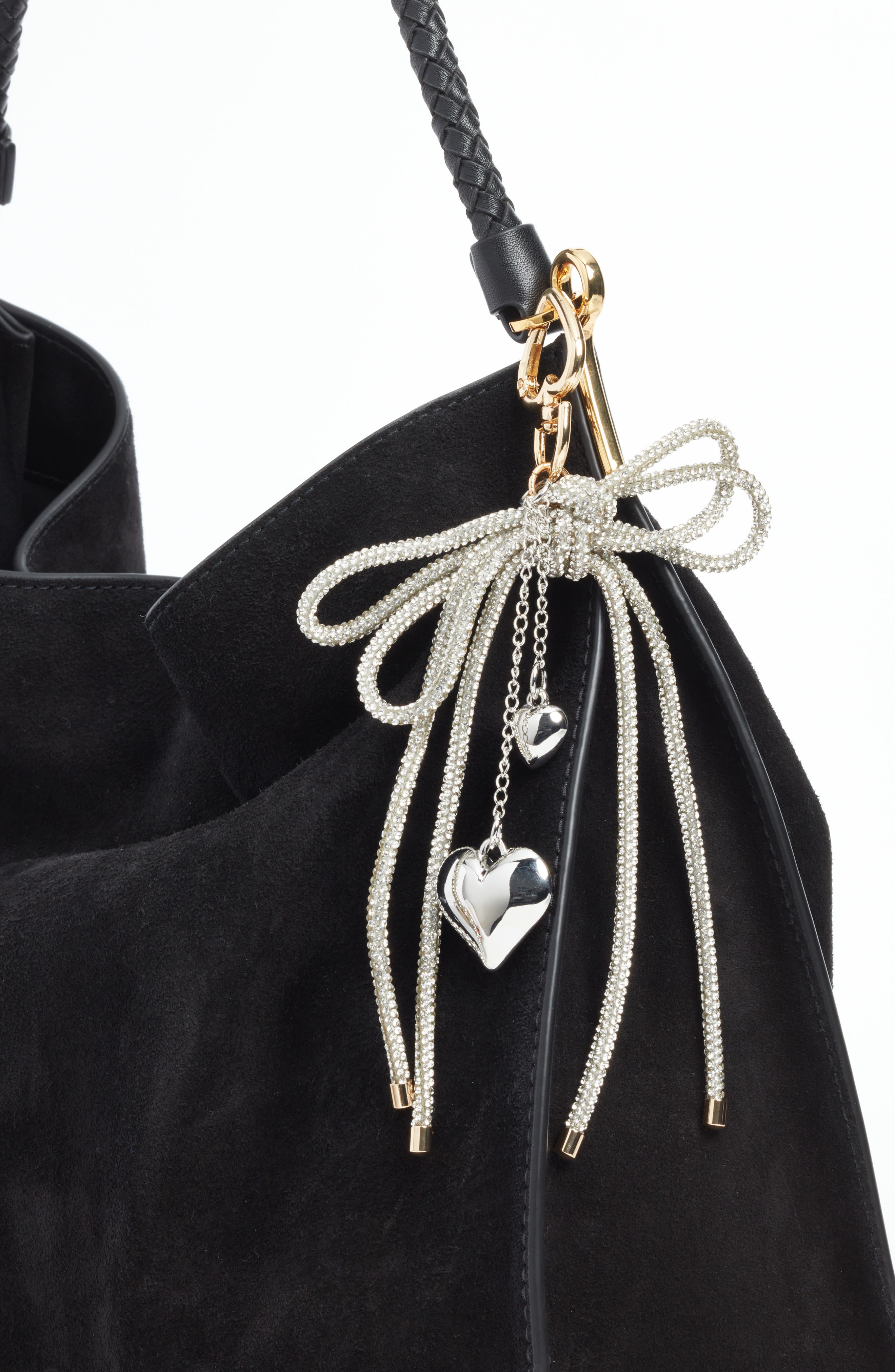 Chelsea28 Crystal Bow Bag Charm, Alternate, color, Silver Multi- Gold