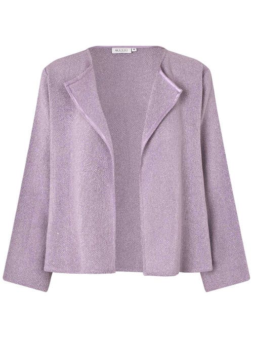 Masai Copenhagen Majulitta Open Front Long Sleeve Jacket In Purple
