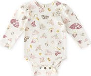 Pehr Print Long Sleeve Organic Cotton Bodysuit
