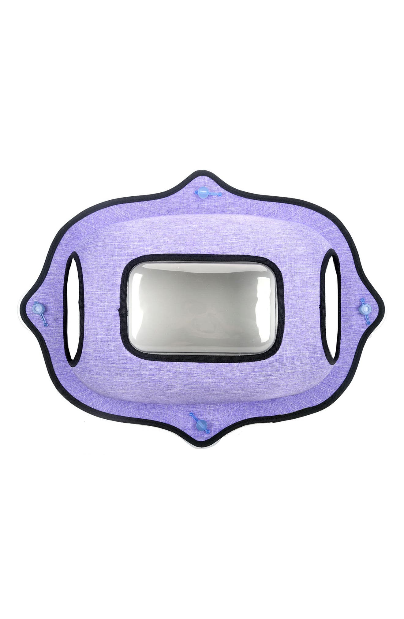 PET LIFE ® 'Purr-view' See-through Suction Cup Kitty Cat Lounger and Bed