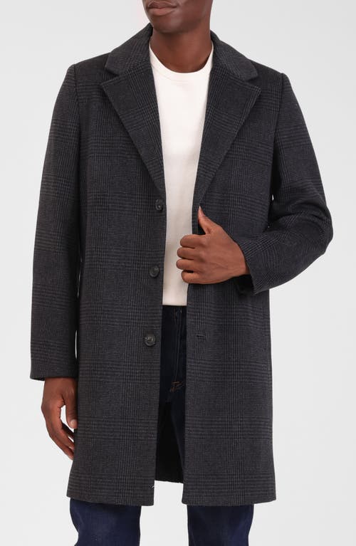 Bagatelle Houndstooth Topcoat In Black