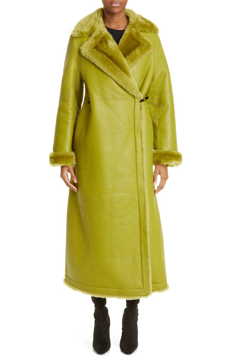 Saks Potts Mary Genuine Shearling Coat, Main, color,