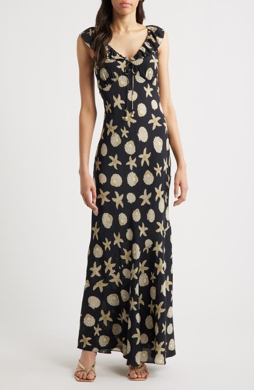 Saylor Gali Shell Print Sleeveless Dress in Black  product
