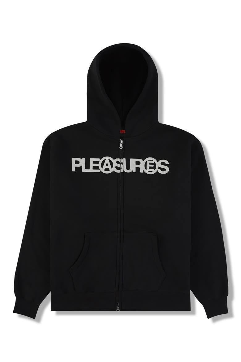 Zine Zip Hoodie, Main, color, BLACK
