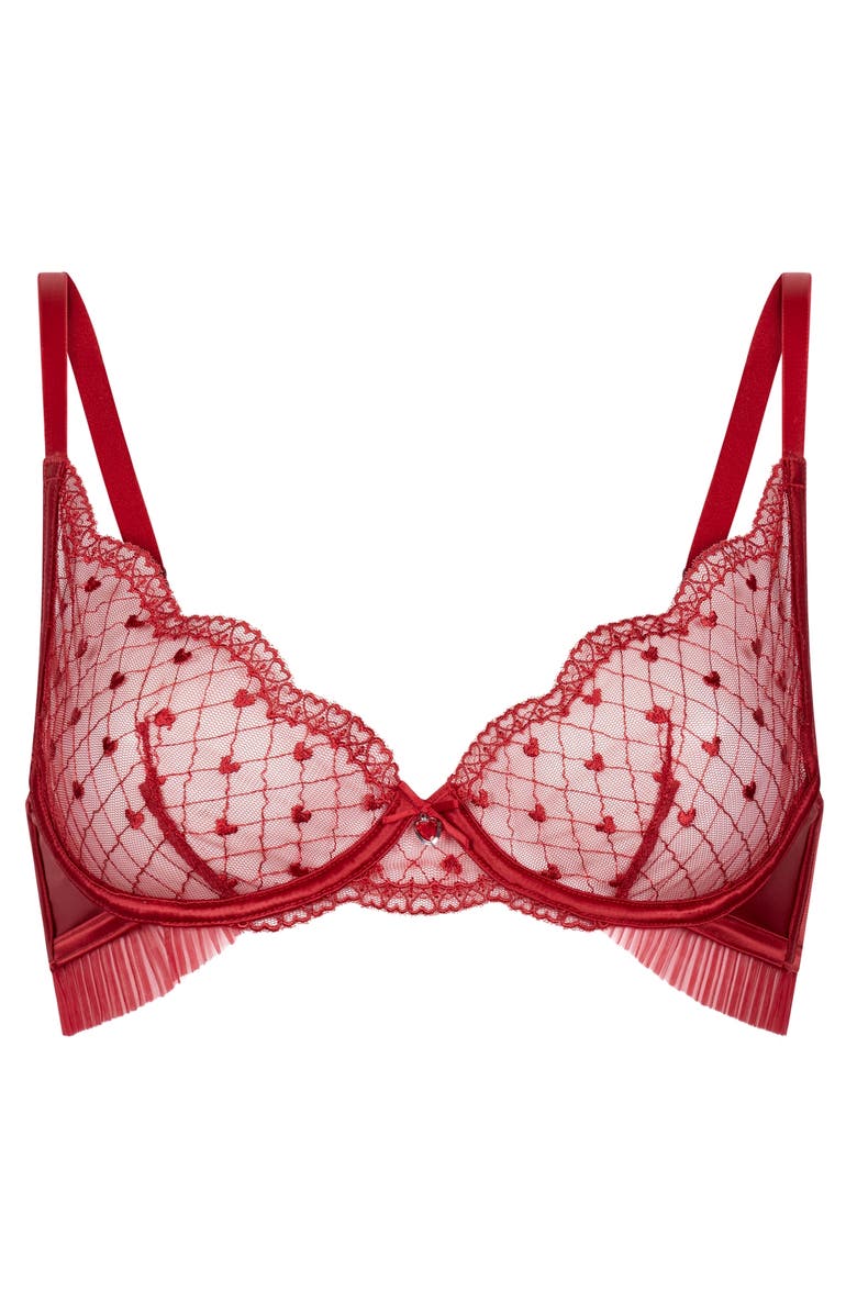 Hunkemöller Cordelie Non-Padded Underwired Bra, Alternate, color, Chili Pepper