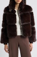 Elie Tahari The Yael Faux Fur Coat