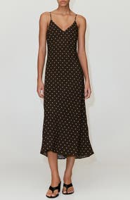 MANGO Printed V-Neck Slipdress