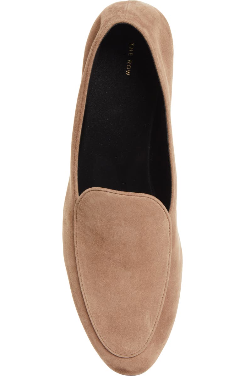 The Row Awar Loafer Flat, Alternate, color, Dark Taupe