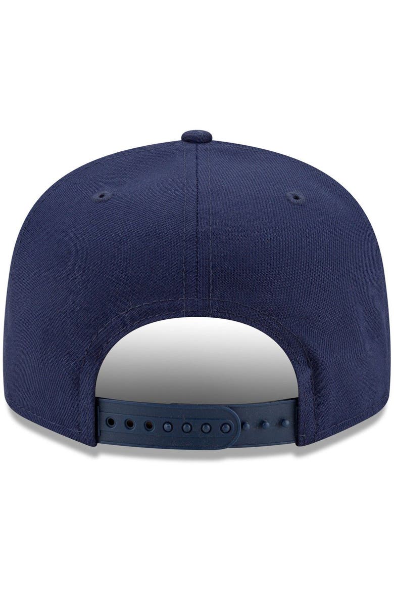 Men's New Era Navy/Light Blue Chicago Cubs 2021 City Connect 9FIFTY Snapback Adjustable Hat, Alternate, color, Navy