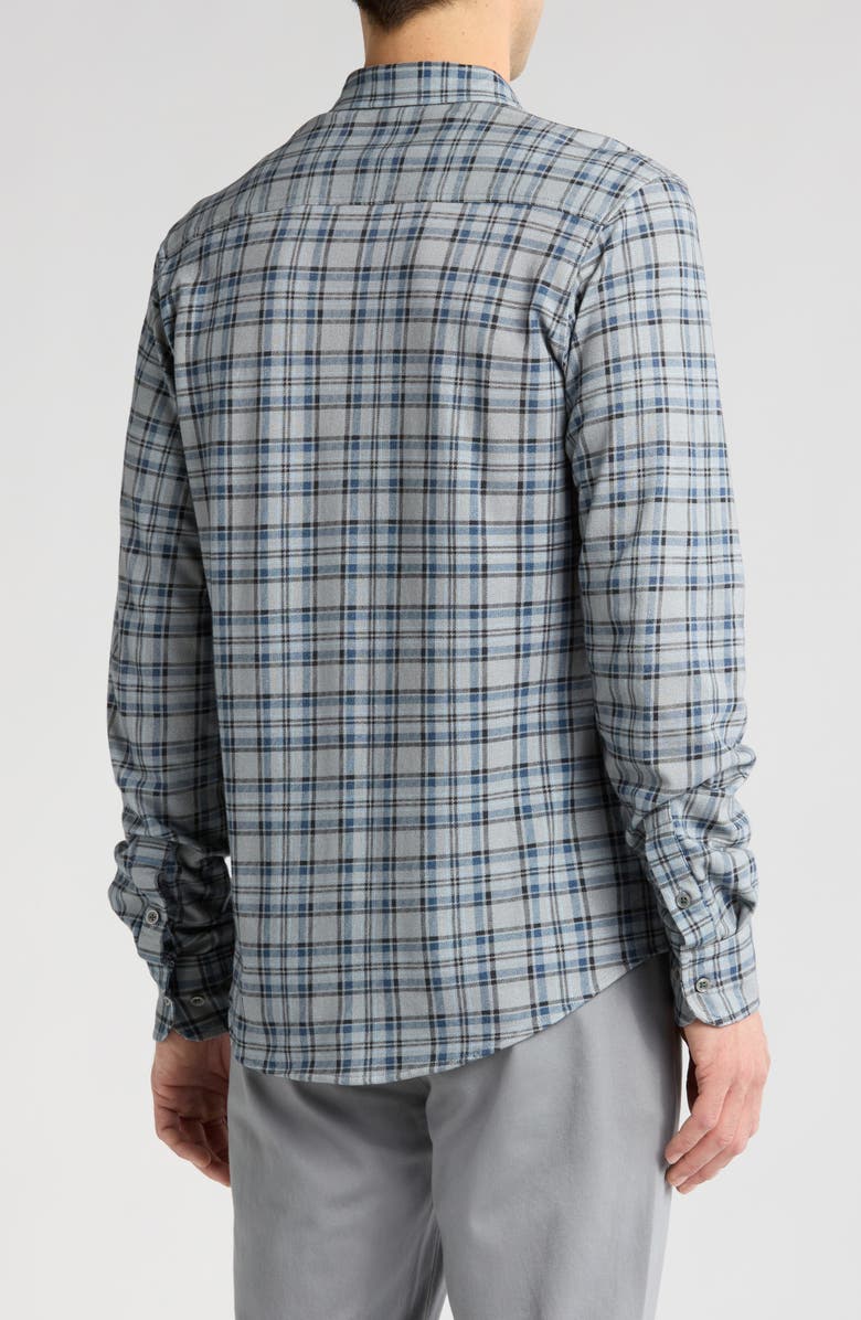 Coastaoro Plaid Button-Up Shirt, Alternate, color, Cement