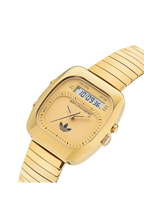Adidas Originals Adidas Ao Style Chronograph Bracelet Watch, 37mm In Gold