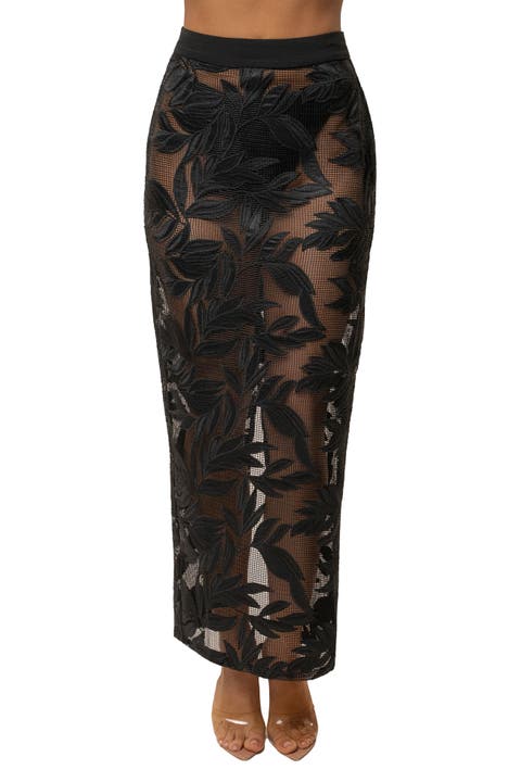Bali Nights Embroidered  Skirt