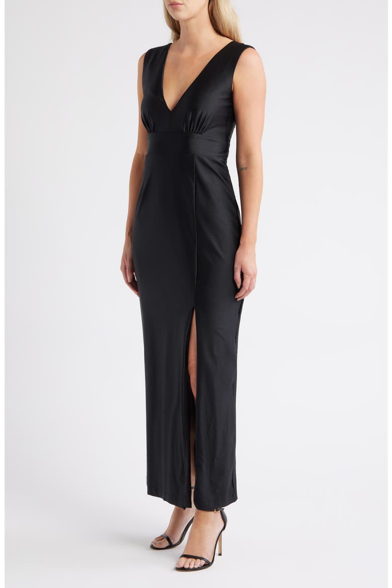 Sleeveless Maxi Dress, Alternate, color, BLACK
