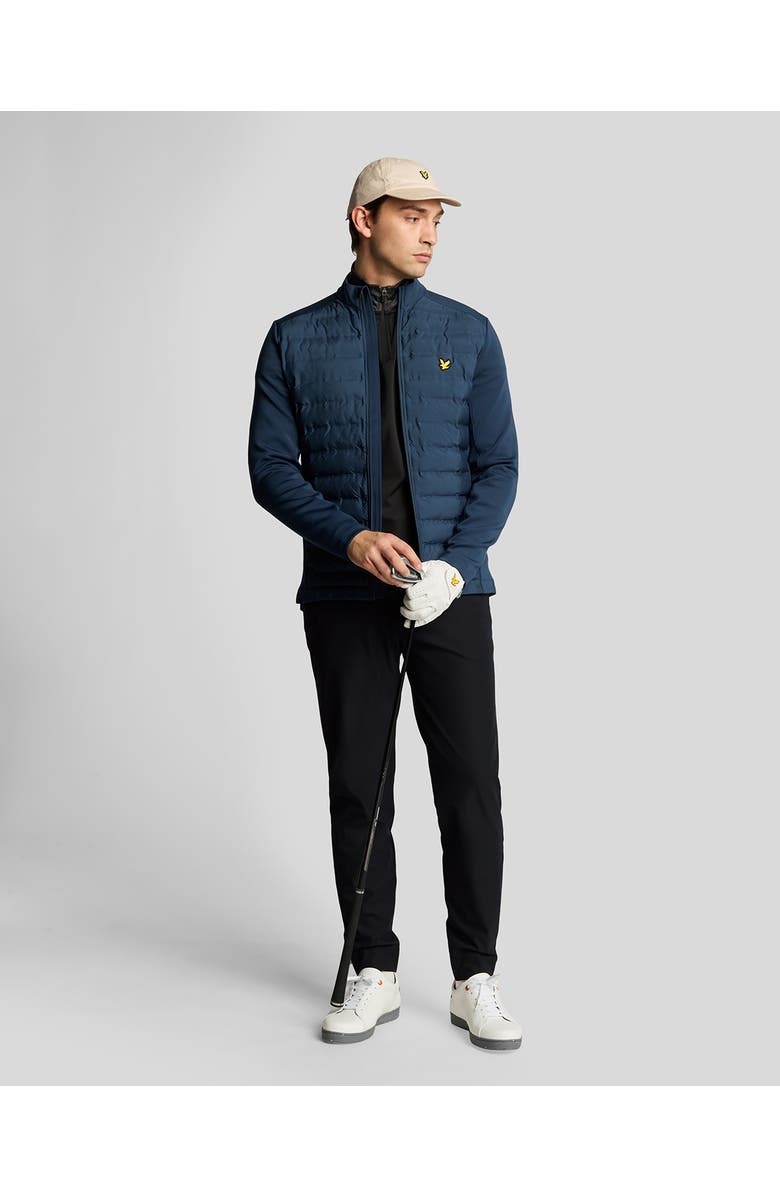 Lyle & Scott Hybrid Quilted Full Zip Golf Jacket, Alternate, color, Ryder Blue