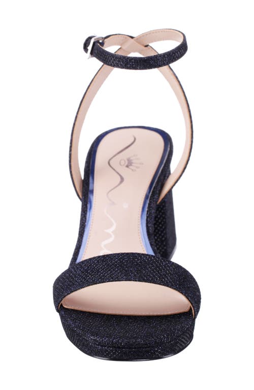 Nina Bergen Ankle Strap Sandal In Navy