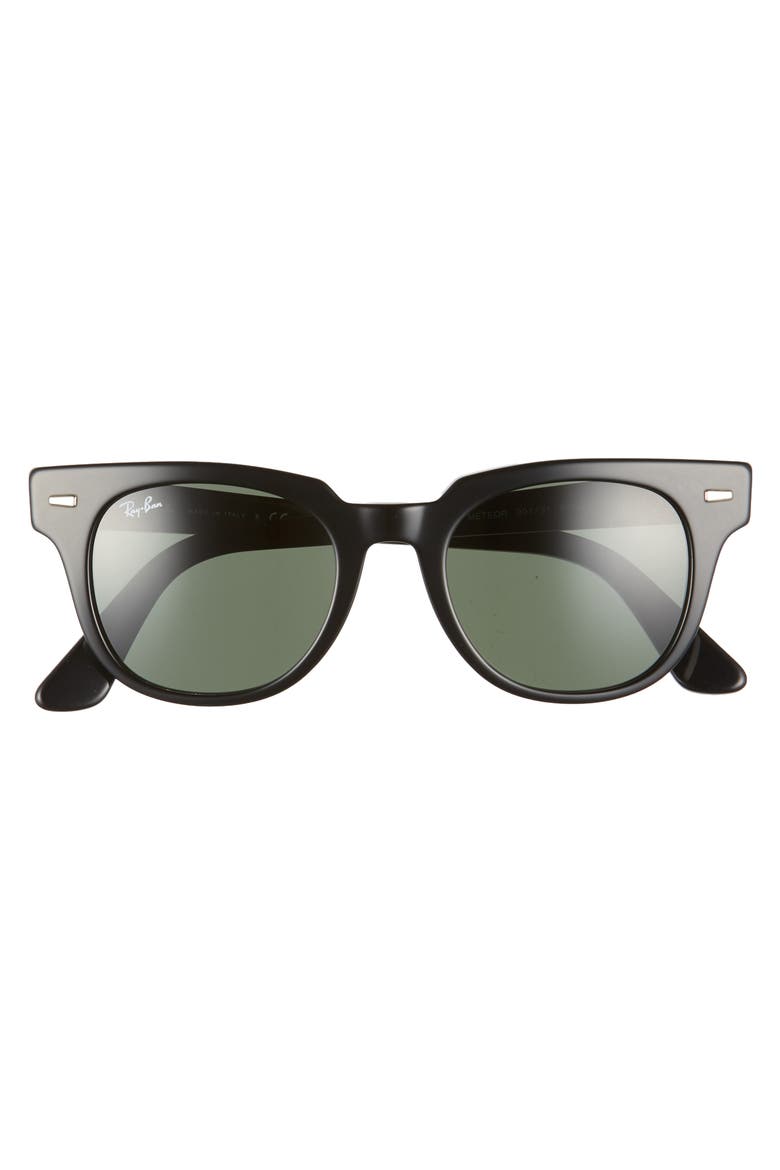 Wayfarer 50mm Square Sunglasses, Alternate, color, BLACK