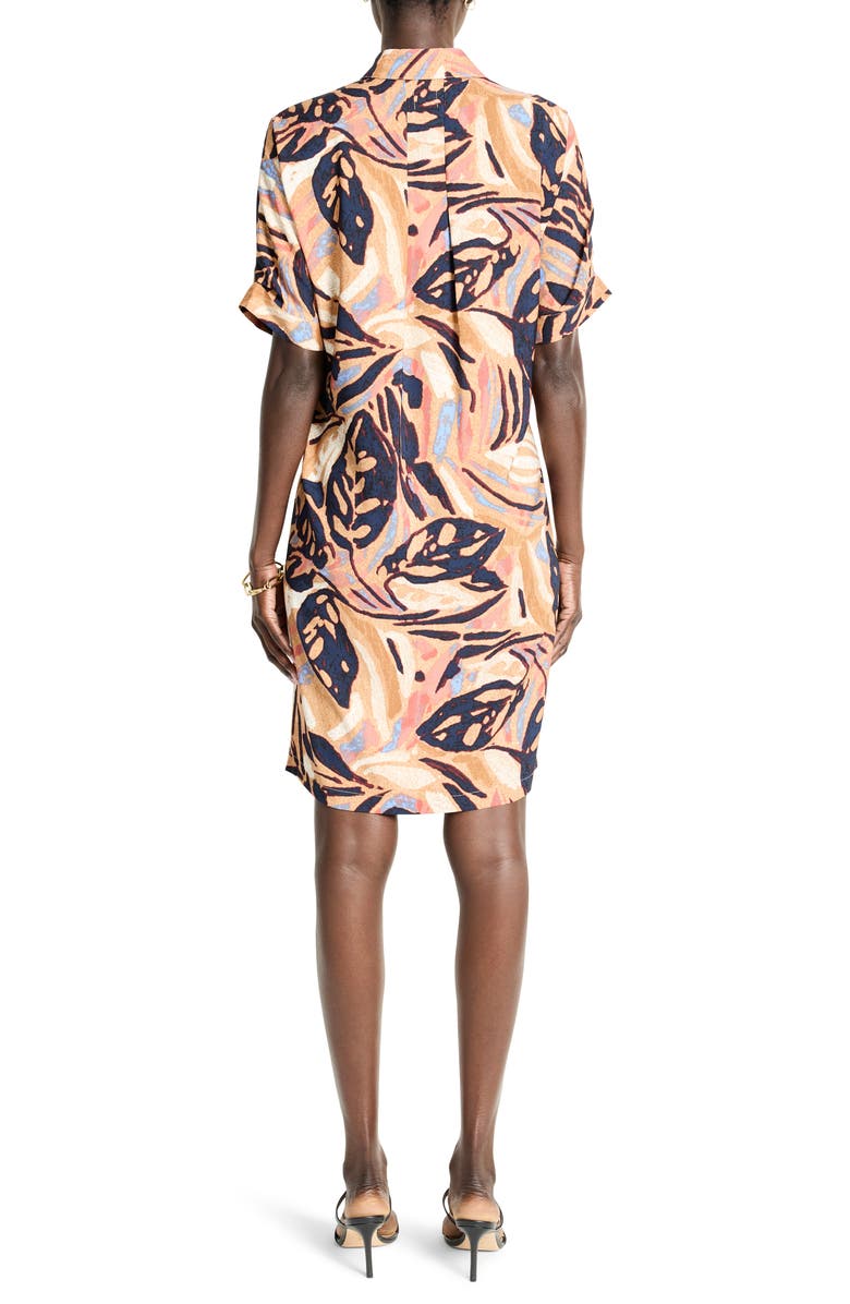 NIC+ZOE Devon Terracotta Garden Shift Dress, Alternate, color, Neutral Multi