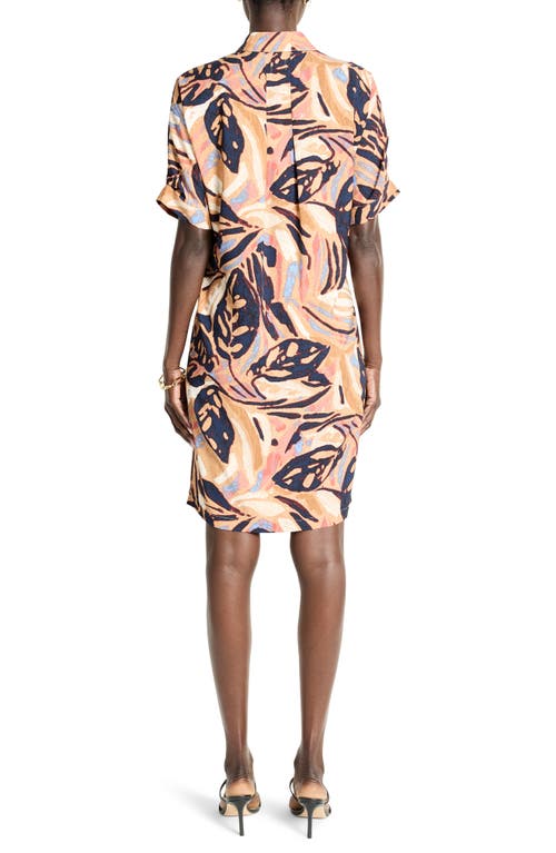 Nic + Zoe Nic+zoe Devon Terracotta Garden Shift Dress In Brown