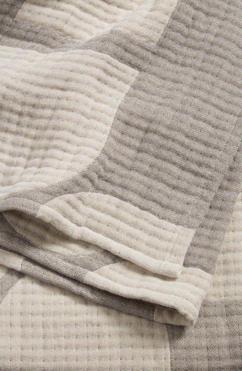 Nordstrom Textured Cotton Throw Blanket, Alternate, color,