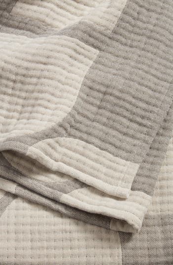 Textured Cotton Throw Blanket