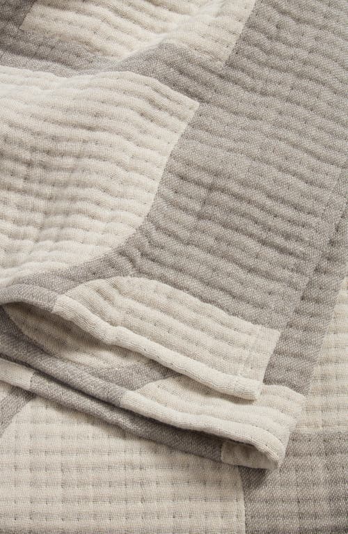 Nordstrom Textured Cotton Throw Blanket In Grey Griffin