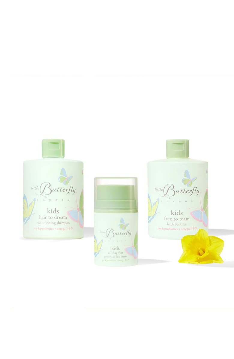 Little Butterfly London Kid's All Day Fun 3 Product Hair and Skincare Bundle, Main, color, 3 Product Bundle