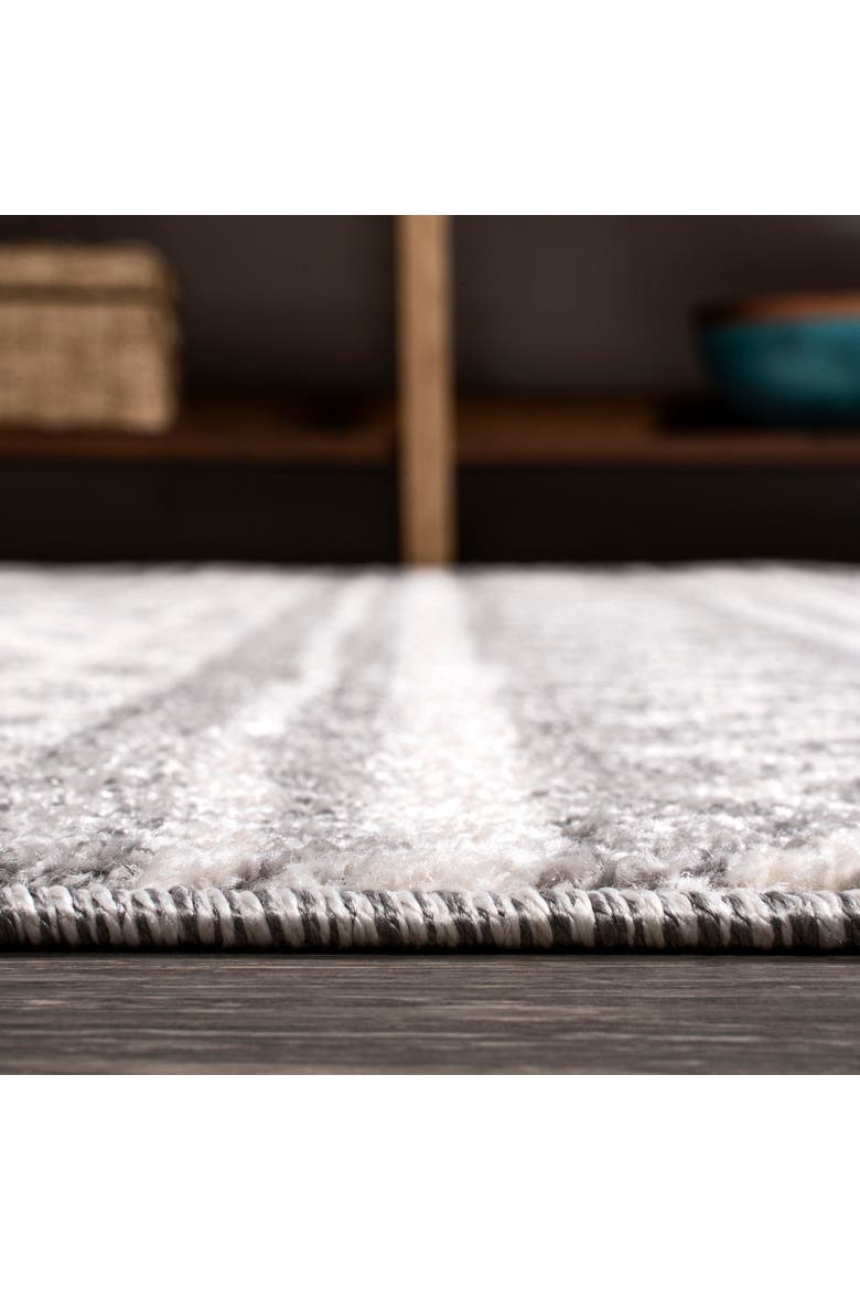 Imlil  Geometric Stripe Area Rug, Alternate, color, Light Gray/Cream