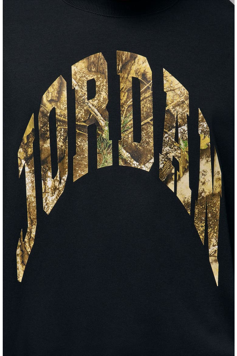 x Realtree Oversize Graphic Crewneck Sweatshirt, Alternate, color, BLACK/ SAIL