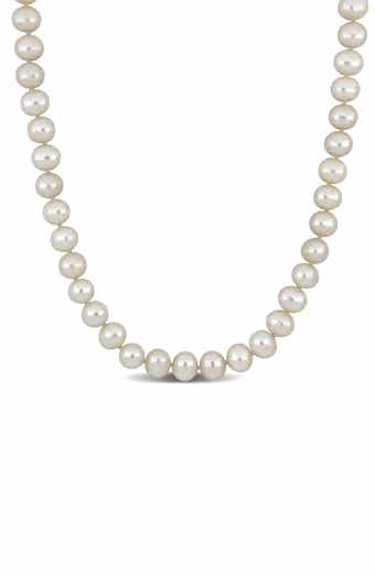 Cultured Pearl Necklace, 7–7.5mm
