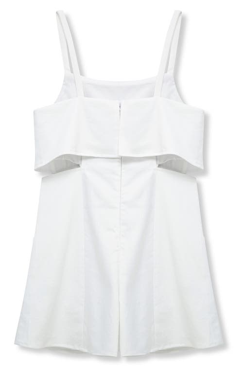 Habitual Kids Kids' Cutout Stretch Cotton Romper In White