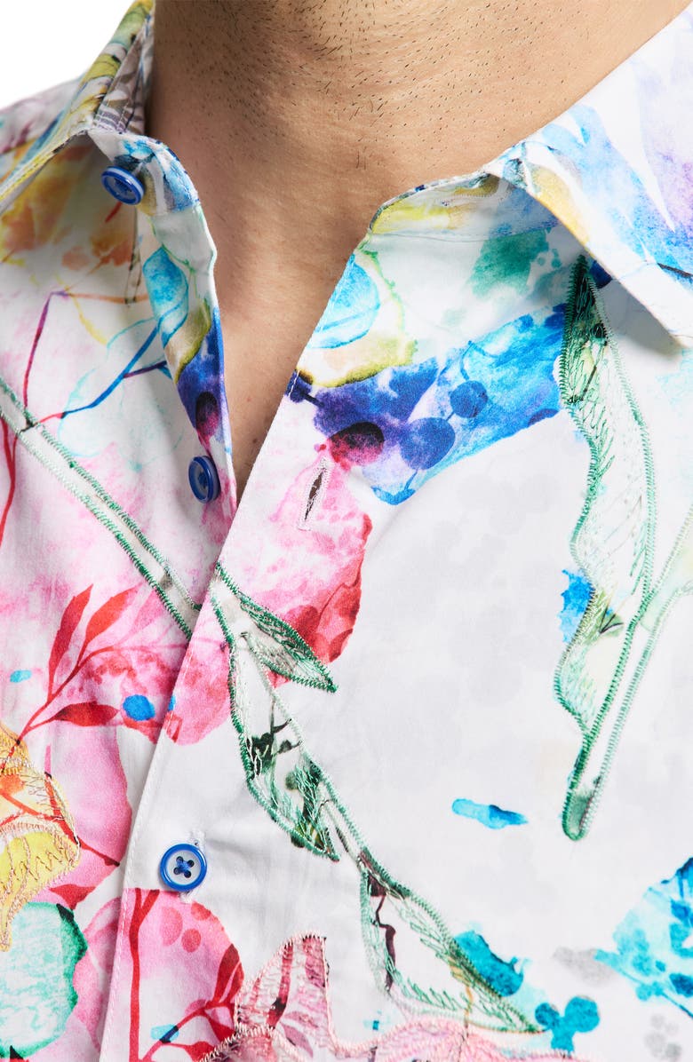 Robert Graham Cypremort Long Sleeve Cotton Button-Shirt, Alternate, color, 