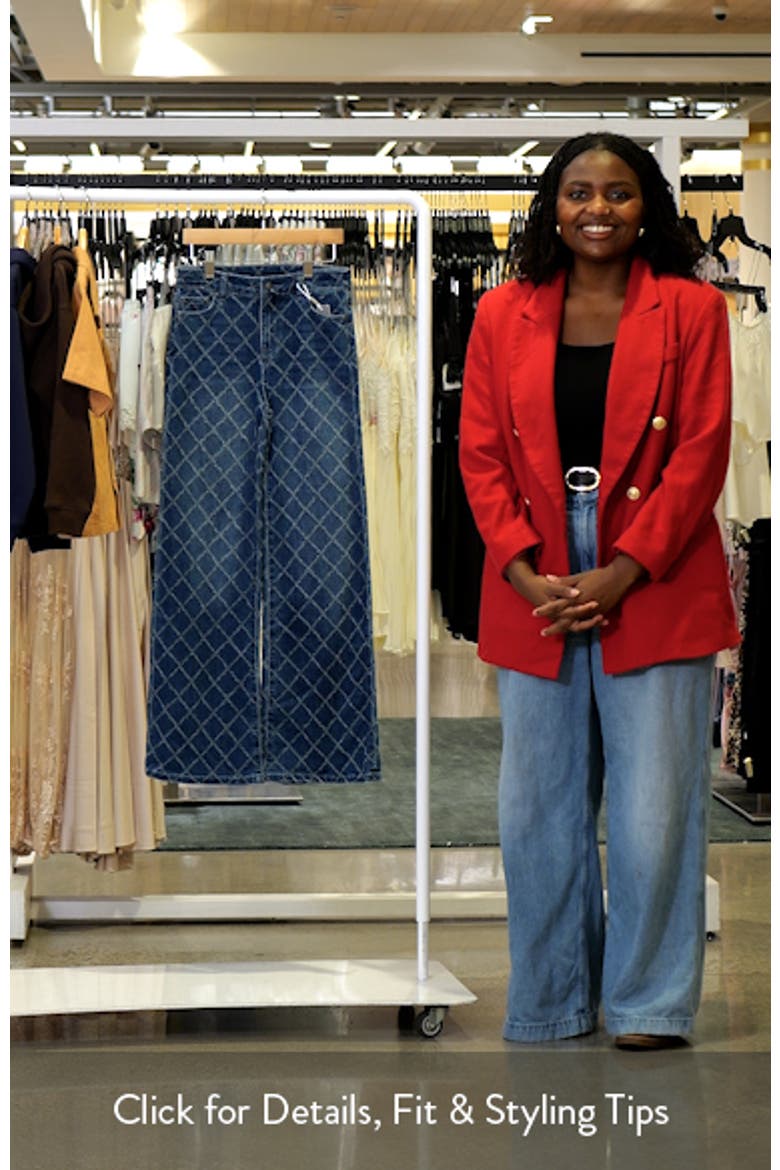 Kids' Diamond Needle Punch Wide Leg Jeans video