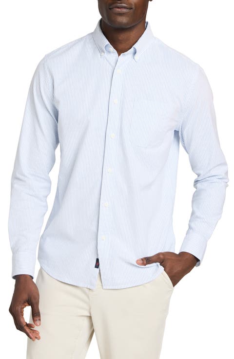 Cotton Blend Oxford Button-Down Shirt