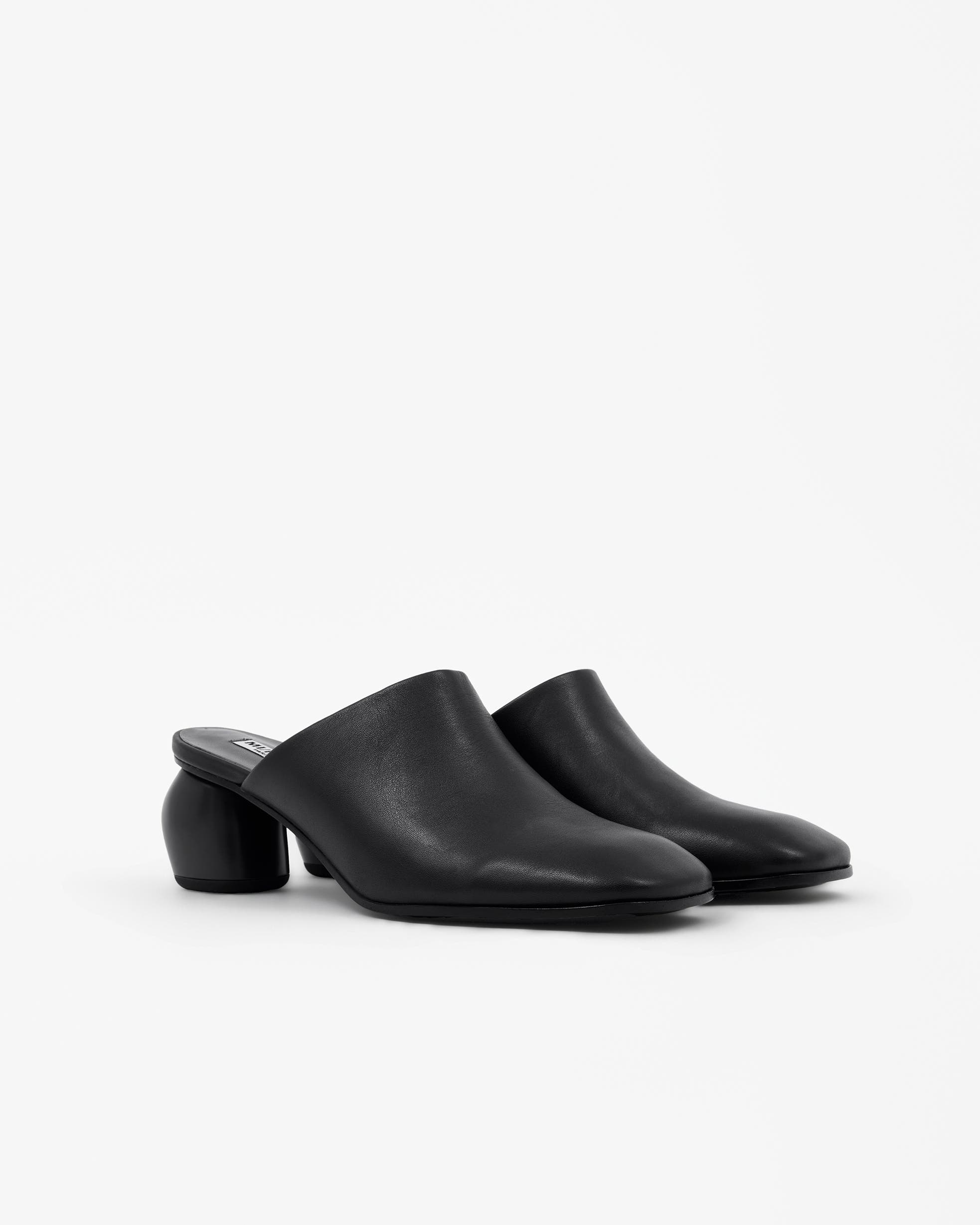 MI/MAI Junya Low Heeled Clog Mules, Alternate, color, Black