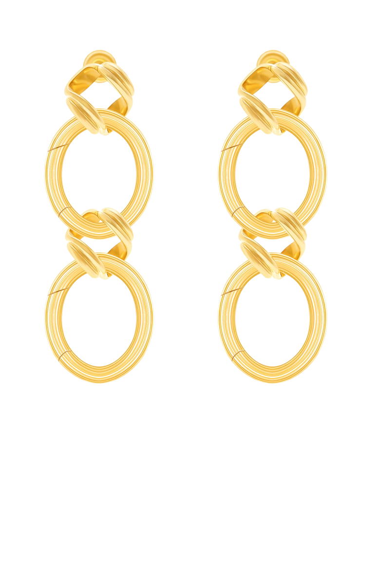 Lustrous Kingdom Earrings, Main, color, Yellow Gold
