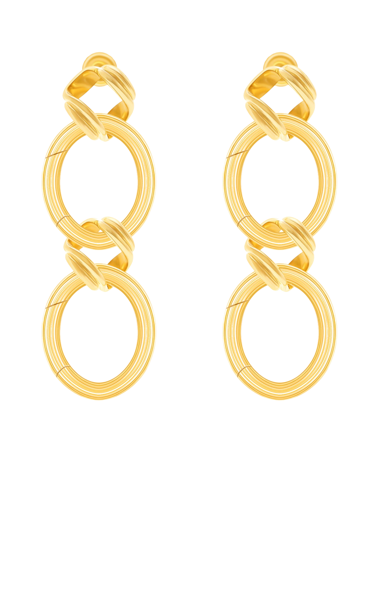 Samantha Siu - New York Lustrous Kingdom Earrings, Main, color, Yellow Gold