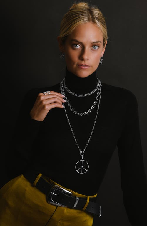 Sheryl Lowe Large Puffy Mariner Chain In Sterling Silver