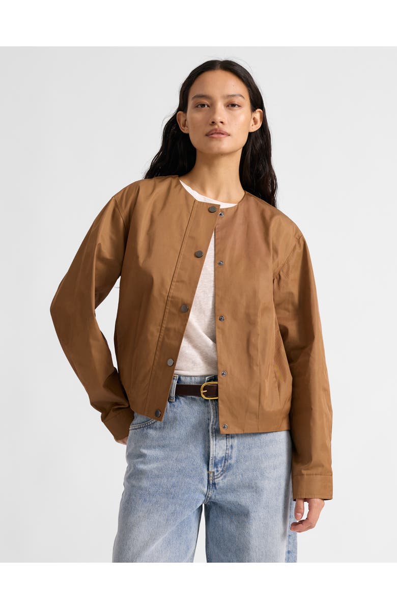 Albaray Pleat Hem Bomber Jacket, Main, color, Tan