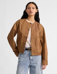 Albaray Pleat Hem Bomber Jacket