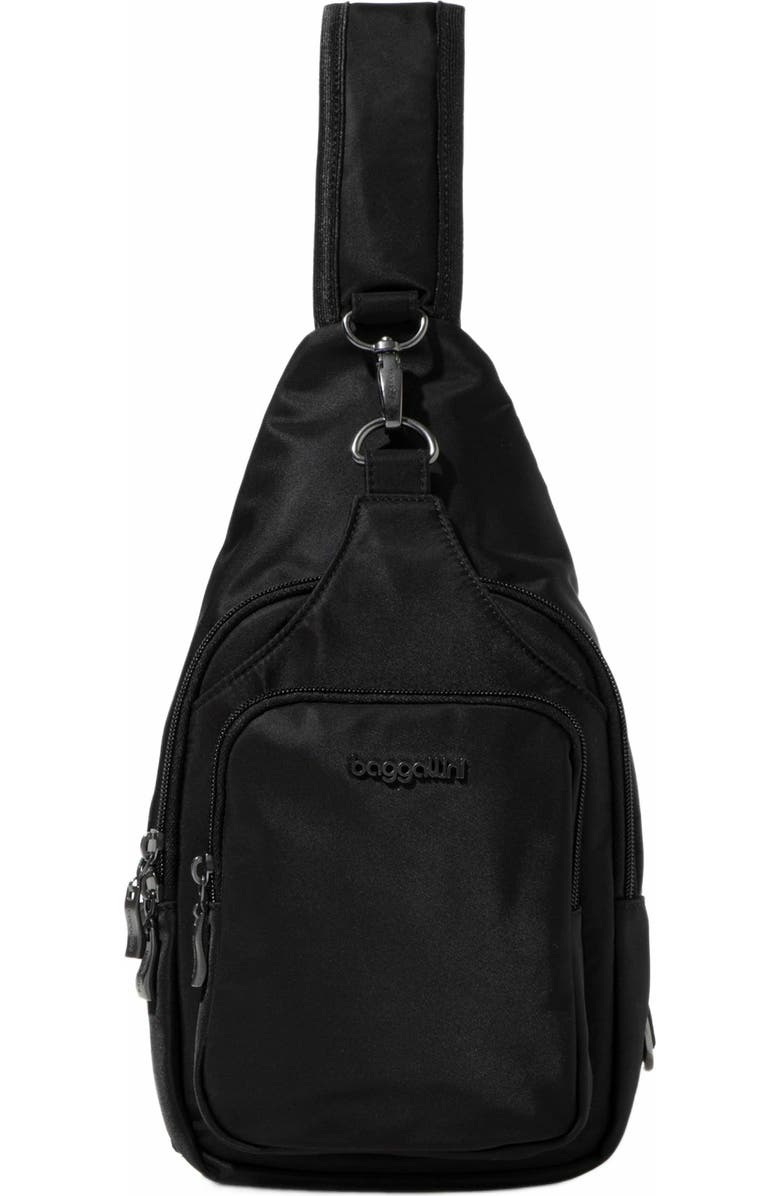 BAGGALLINI Central Park Sling Bag, Main, color, Black