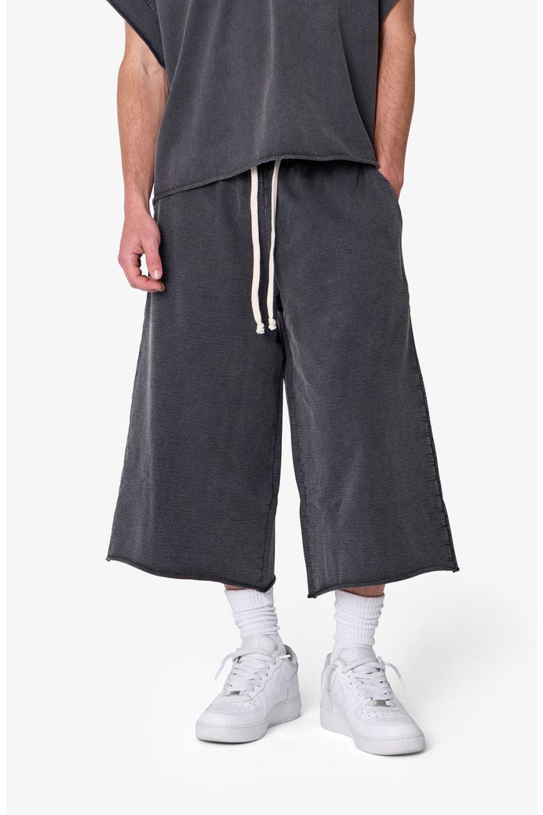 Extra Long Sweat Shorts, Main, color, WASHED BLACK