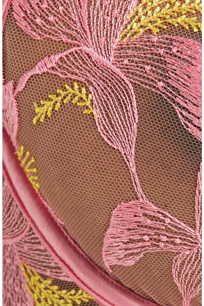 Patrice Embroidered Underwire Bra, Alternate, color, PINK/ BLAZING YELLOW