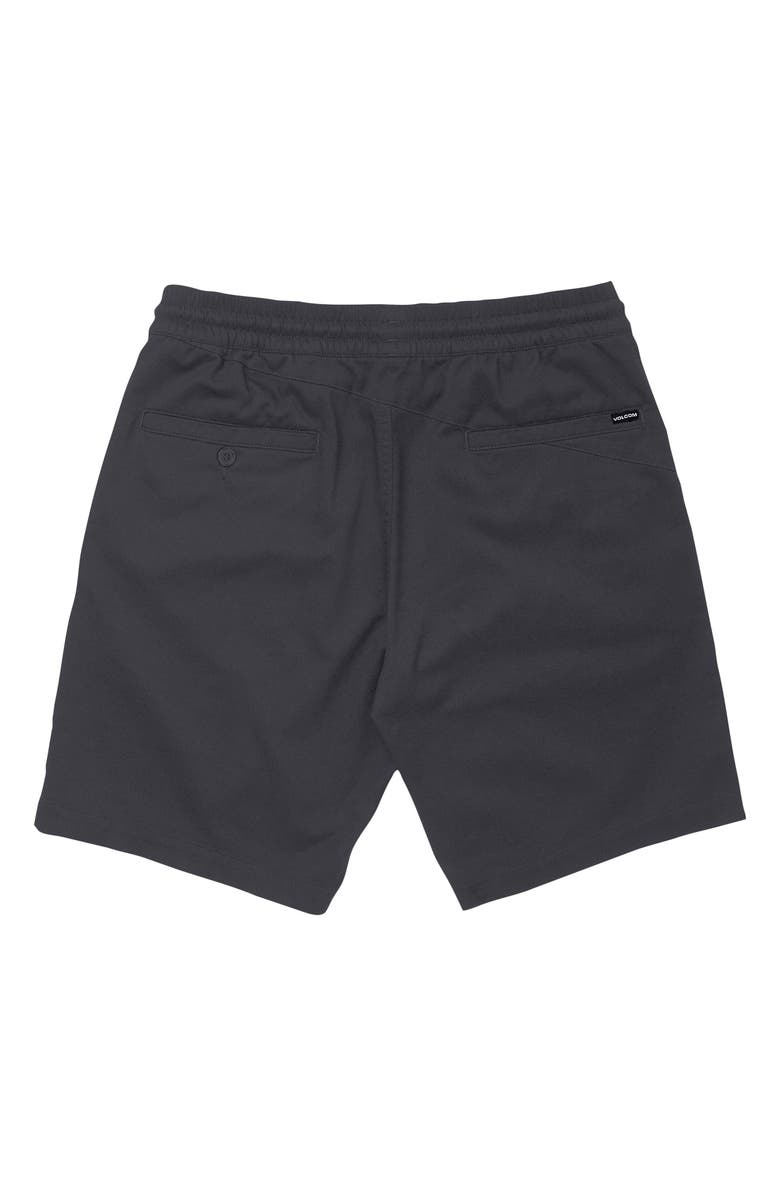 Volcom Frickin' Elastic Waist Shorts, Alternate, color, Charcoal