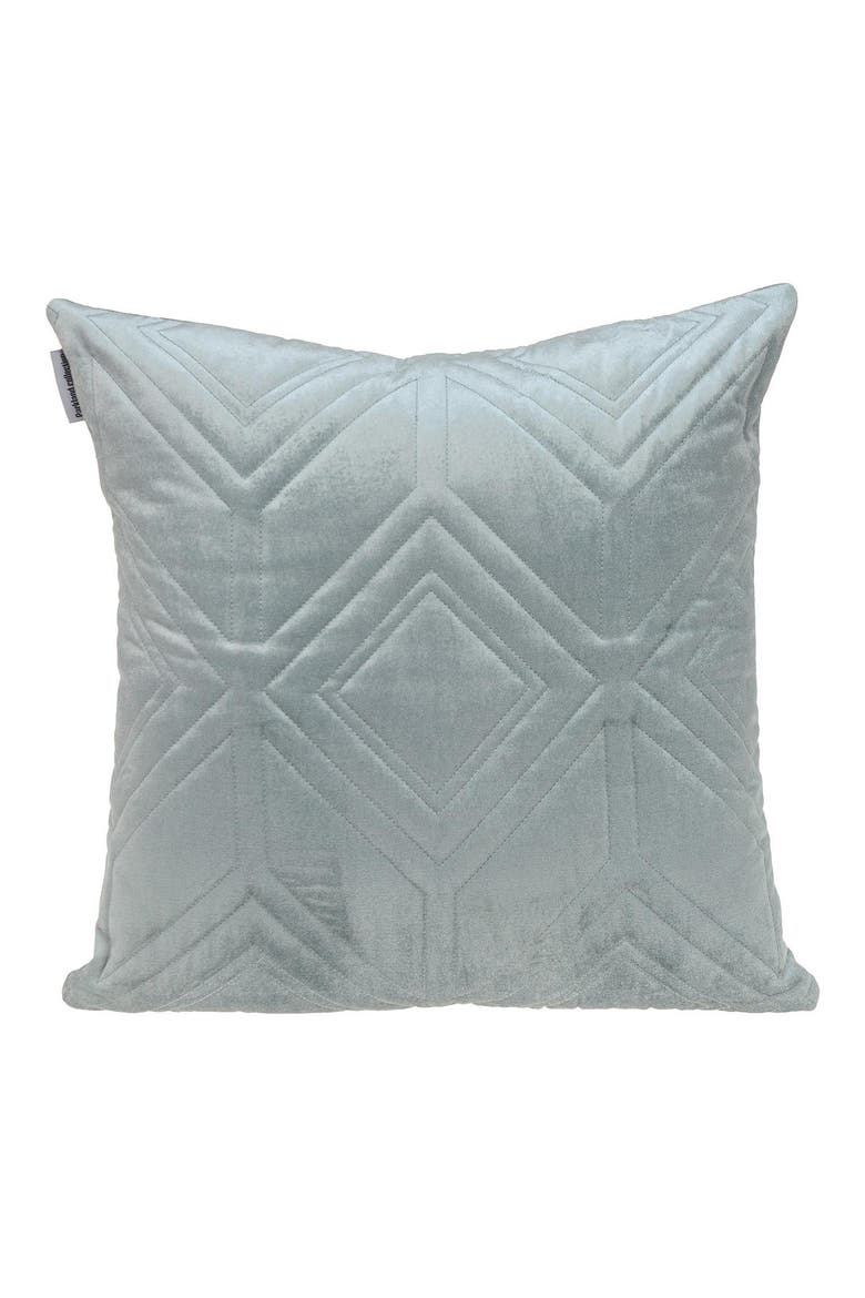 Reta Diamond Quilted Throw Pillow, Main, color, GRAY