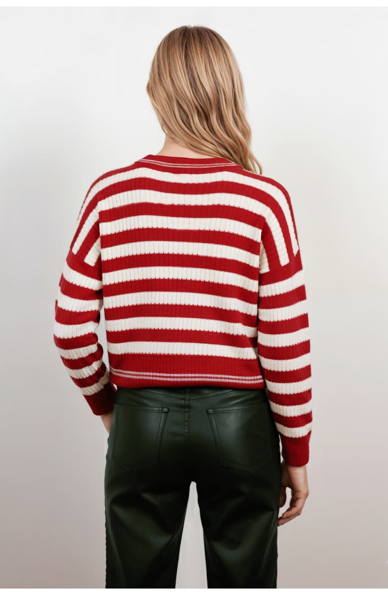 Central Park West Crewneck Sweater, Alternate, color, Red
