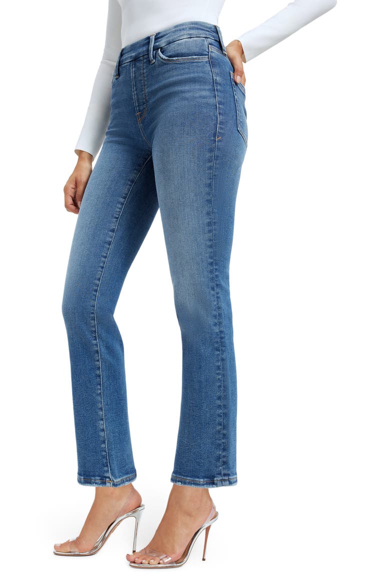 Pull-On Straight Leg Jeans, Alternate, color, INDIGO490