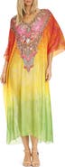 RANEES V-Neck Long Caftan
